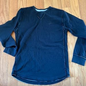 Nike V neck insert black sweatshirt